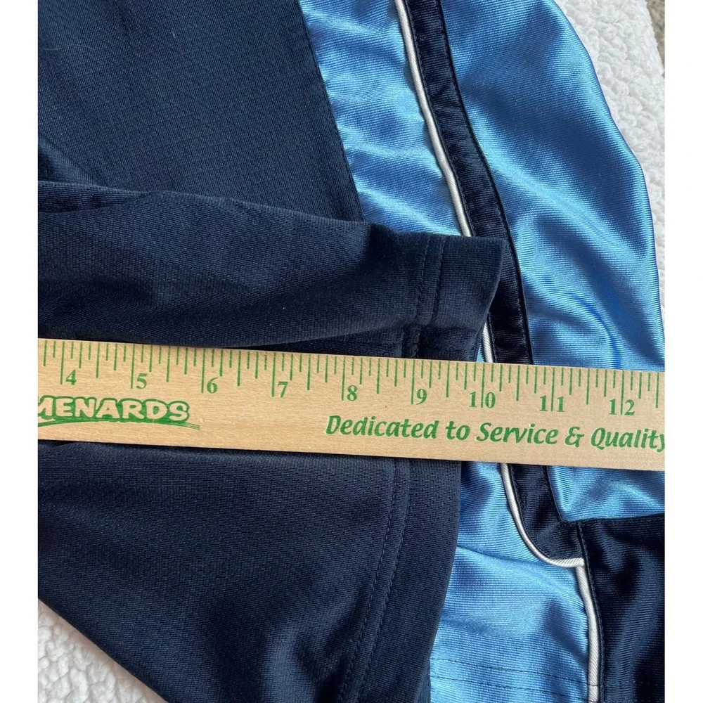 Nike Basketball Shorts Mens XL Navy Blue Light Blue‎ Mesh Striped Y2K Athletic